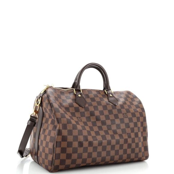 Louis Vuitton Speedy Bandouliere Bag Damier 35 Brown - Picture 2 of 9